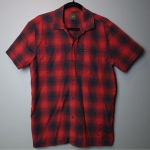 OBEY SHORT SLEEVE BUTTON UP SHIRT